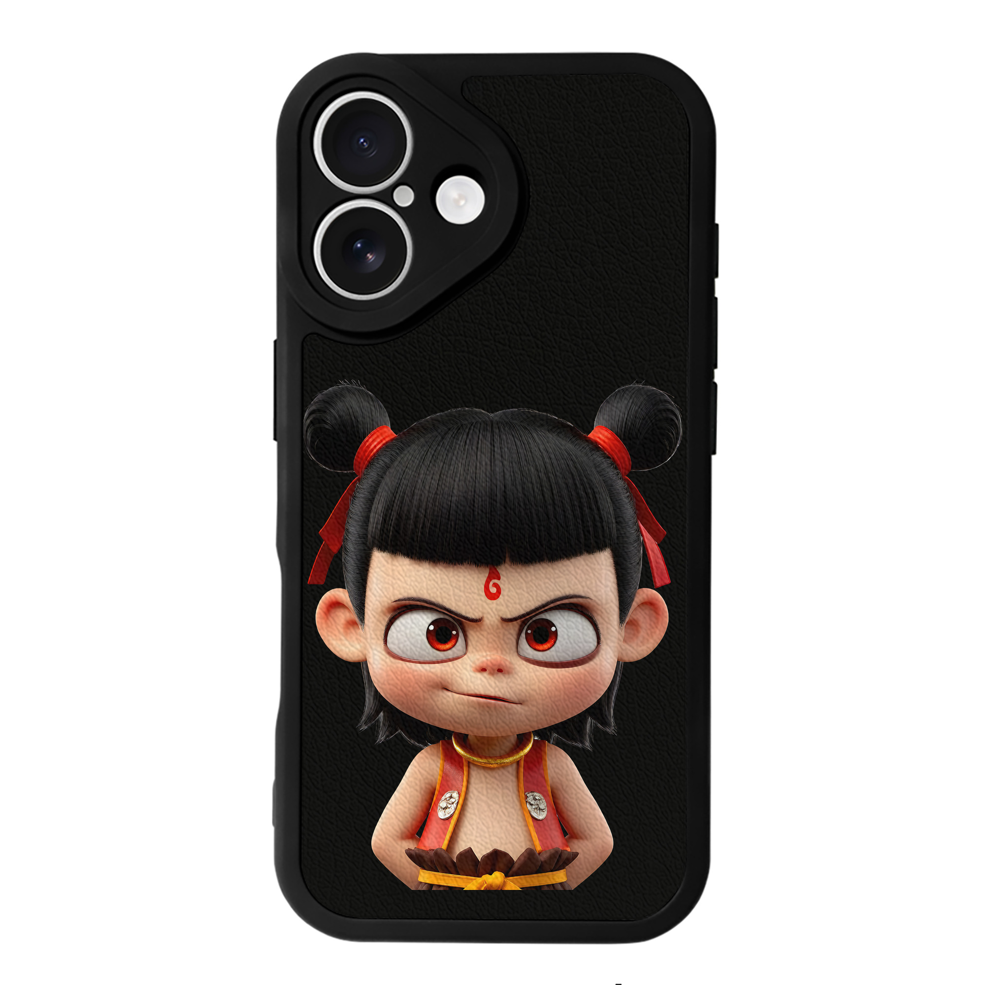 （画像用） Ne Zha 2 ナタ 魔童の大暴れ 【iPhone 16シリーズ対応】シリコンスマホケース（レザー調） 材質：シリコン